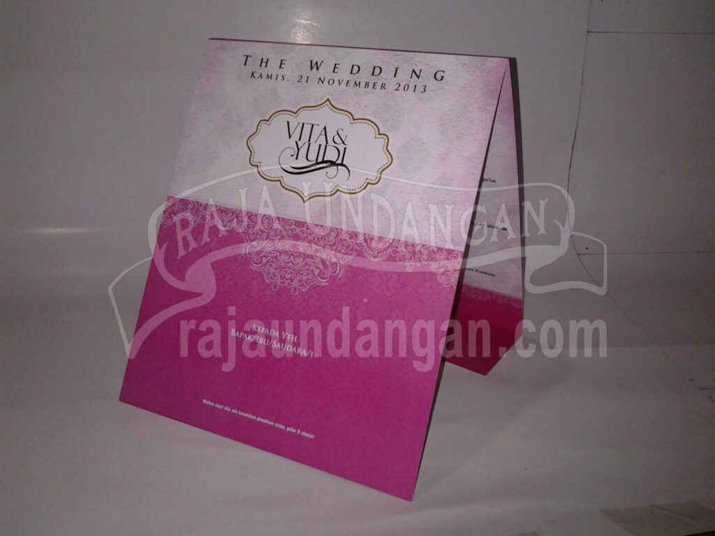 Undangan Pernikahan Softcover Vita dan Yudi 