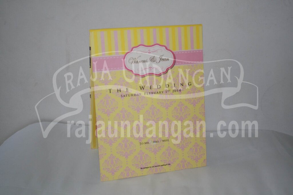 Undangan Pernikahan Hardcover Pop Up Warens dan Jean (EDC 50) Undangan Pernikahan Hardcover Pop Up Warens dan Jean (EDC 50)