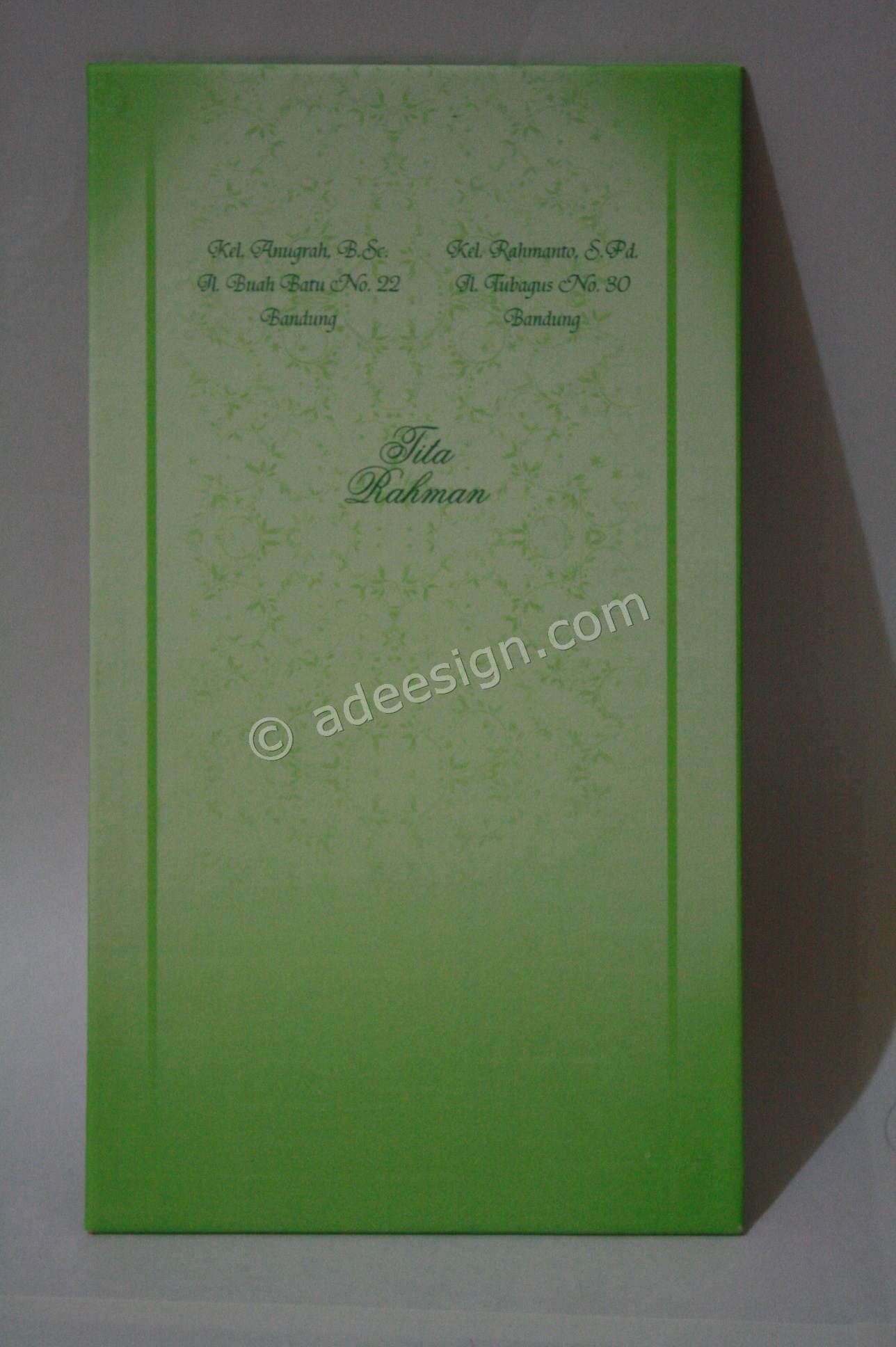 Kartu Undangan Pernikahan Semi Hardcover Tita dan Rahman