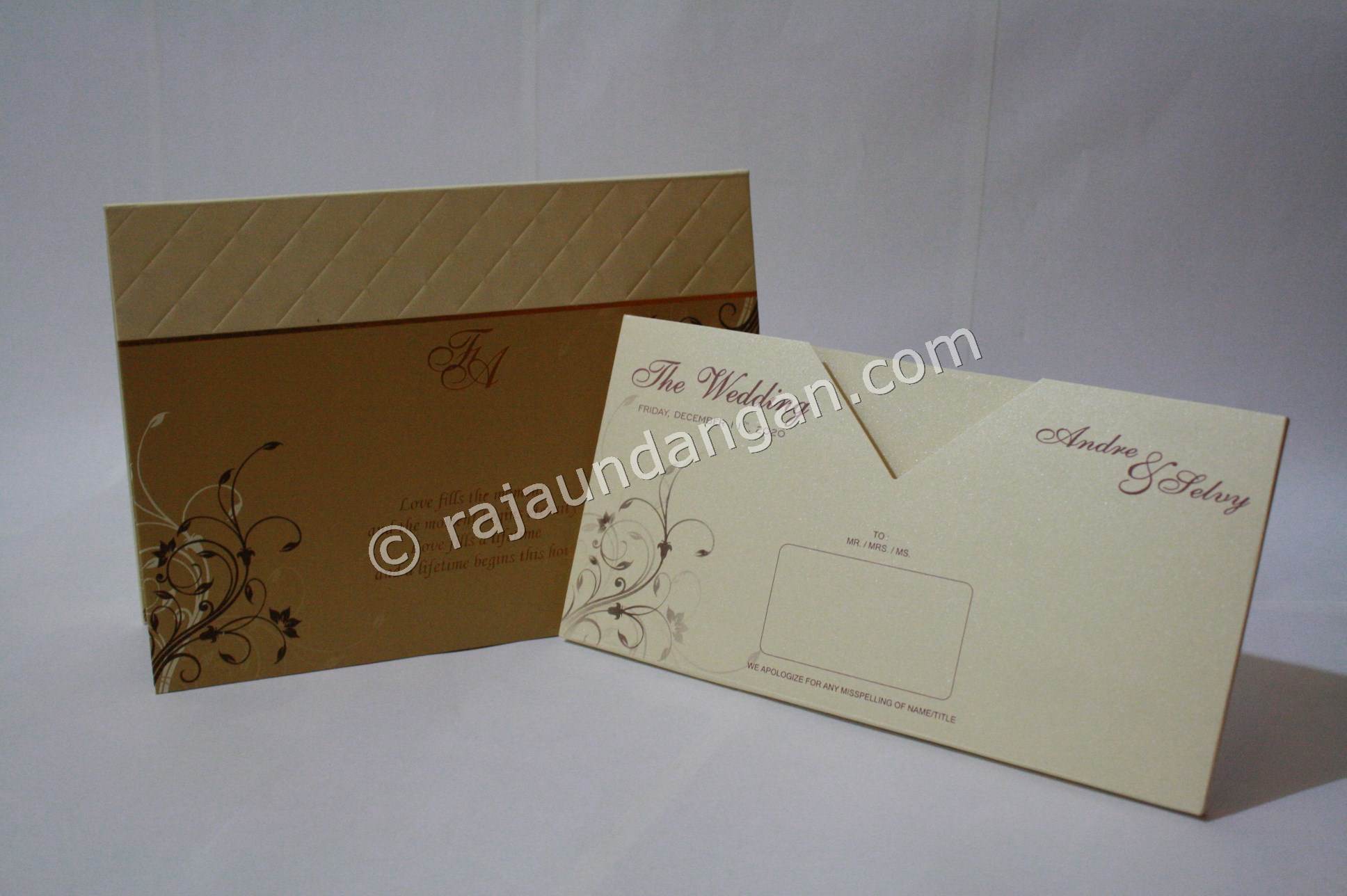 Undangan Pernikahan Hardcover Andre dan Selvy