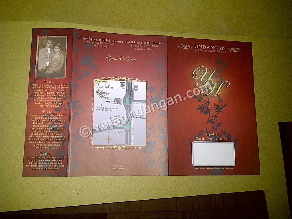 Undangan Softcover Yuni dan Heru