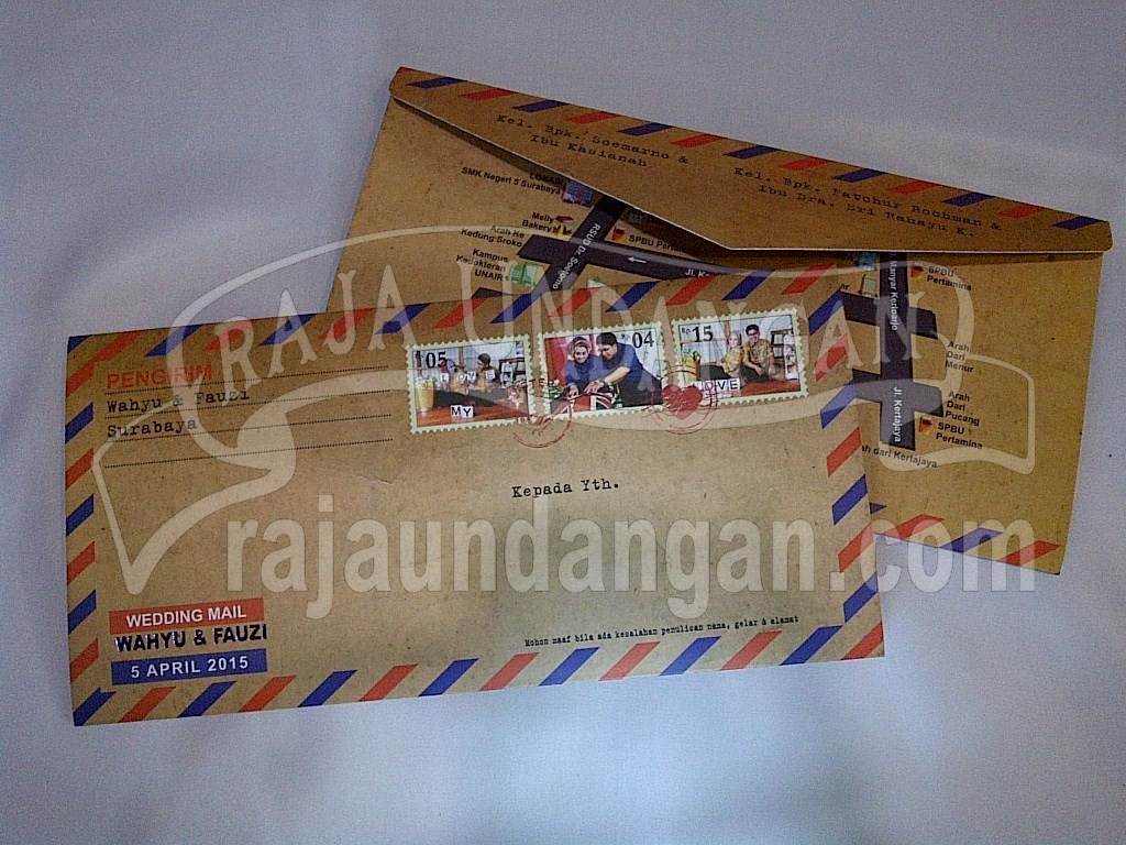 IMG 20150808 00921 1024x768 - Undangan Pernikahan Softcover Model Amplop Pos Wahyu dan Fauzi (EDC 103)